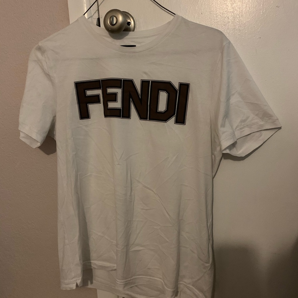 Men’s White Fendi T-shirt